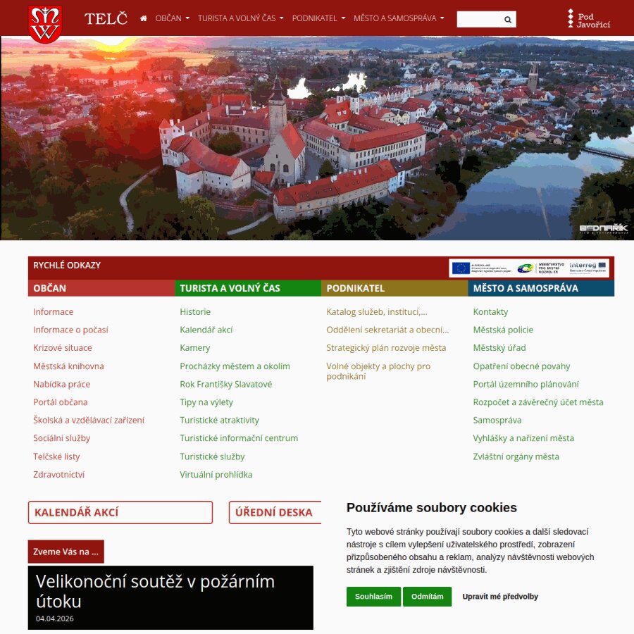 Náhled telc.eu